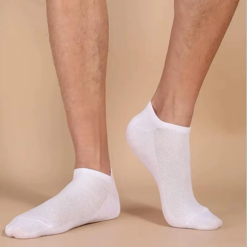 5/10/20/30 Pairs Women/Men Boat Socks Invisible Low Cut Silicone Summer No-Show Ankle Socks Solid Color Casual Breathable